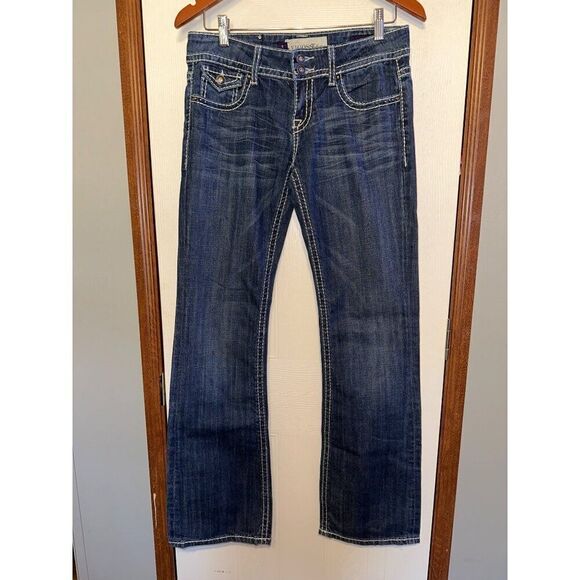 Vigoss Mid-Rise Thick Stitch Fit/Bootcut Jeans  Size 5 - Picture 1 of 13